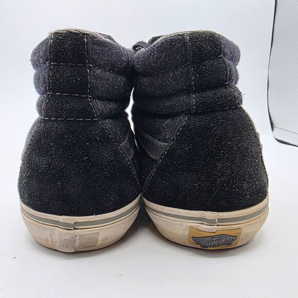 Vans Pro Classics Mens Size 8 Black Professional Skateboard Shoes High Top Suede - Picture 5 of 13